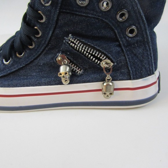 Guoan Star "Sport" Men's size 6 Hi Top Sneakers zipper sides - Picture 6 of 8